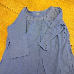 St. John's Bay Periwinkle 3/4 sleeve shirt